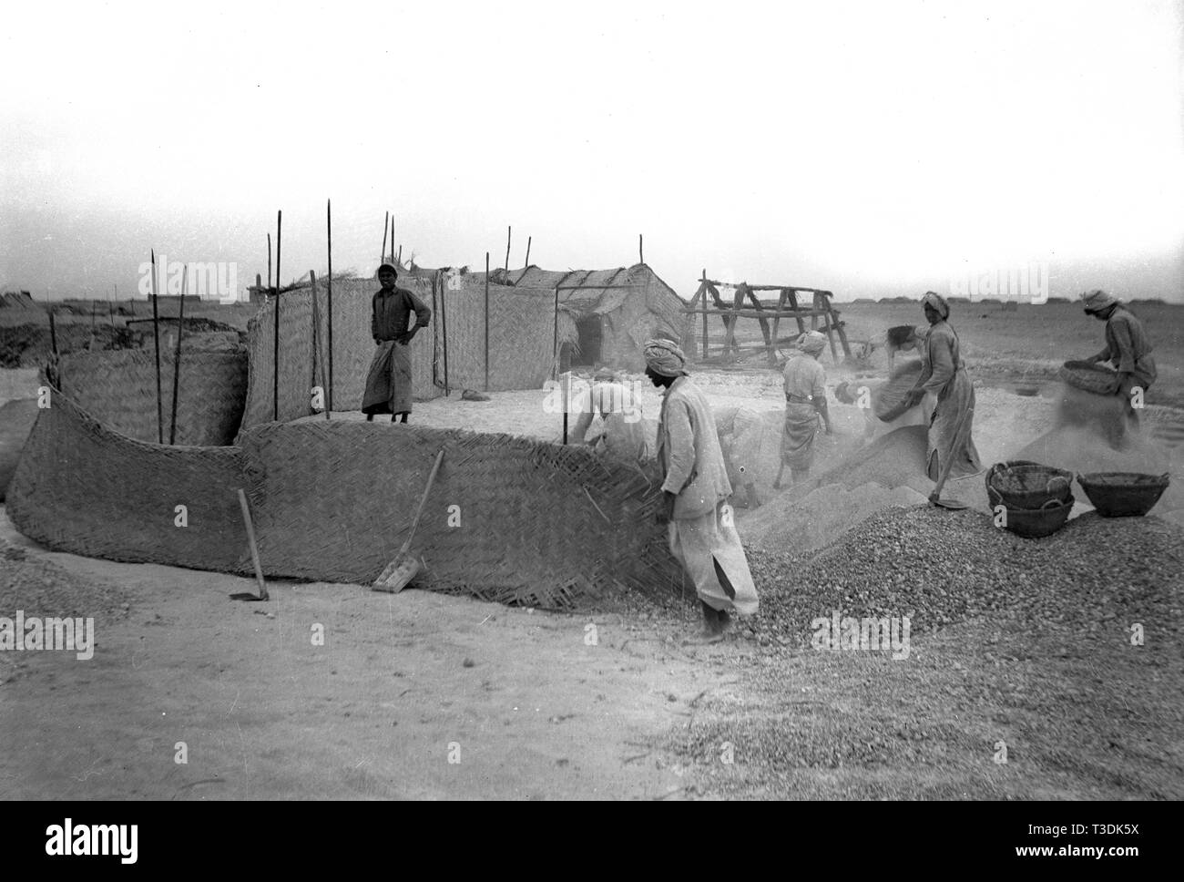 Les travailleurs des plantations en Inde Britannique 1945 Banque D'Images
