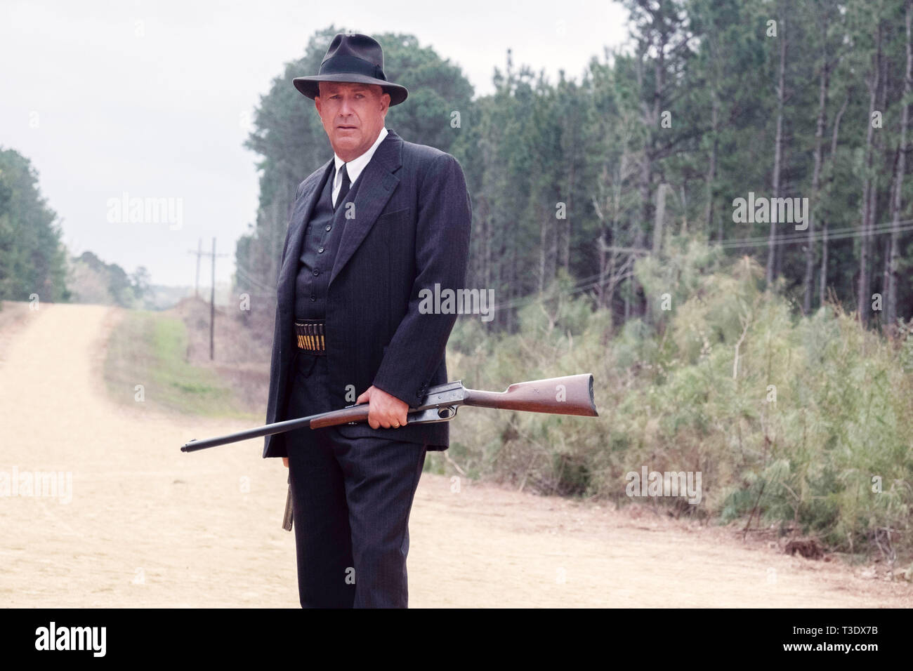 Les coupeurs de route, Kevin Costner, 2019. ph : Merrick Morton / © Netflix / courtesy Everett Collection Banque D'Images