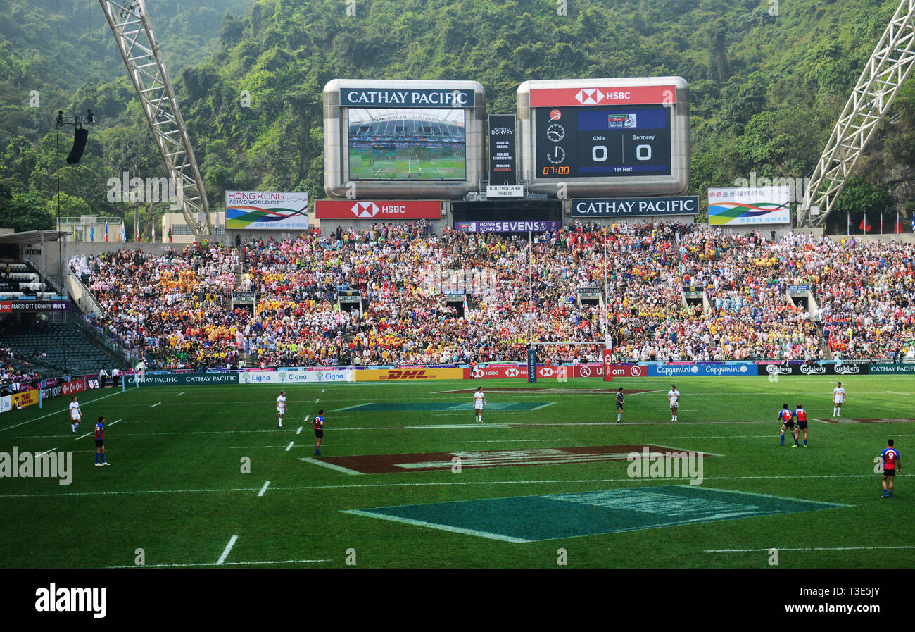 Hong Kong Sevens au Hong Kong Stadium à Hong Kong. Banque D'Images