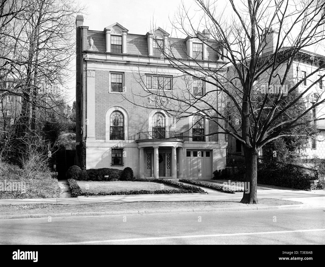 Une vue extérieure de la maison de Washington, le Sénateur Robert A. Taft ca. 1939 Banque D'Images