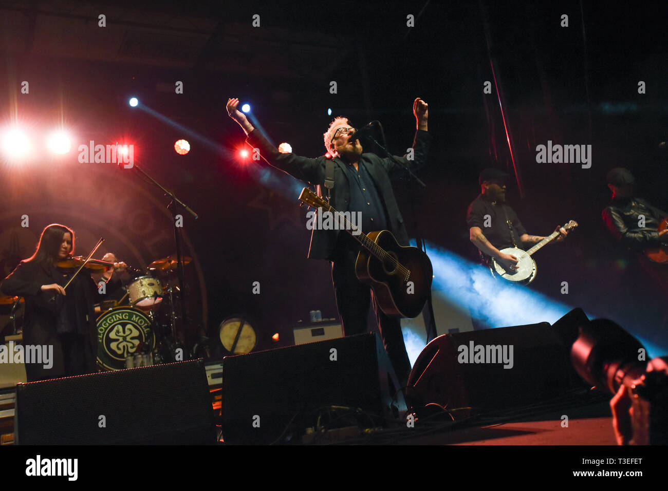 6 avril 2019 - Dana Point, Californie, USA - Bénabar à perfroms Sabroso Craft Beer et Taco Music Festival (jour 1) à Doheny Beach à Dana Point, en Californie. (Crédit Image : © ZUMA/Bennight Billy sur le fil) Banque D'Images