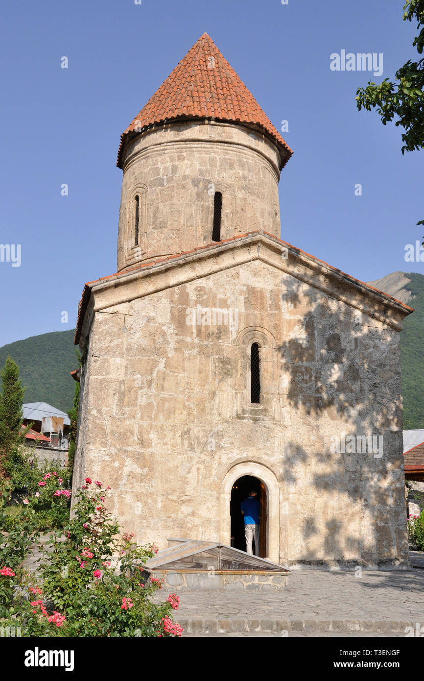 L'Azerbaïdjan, Kish, église locale Banque D'Images