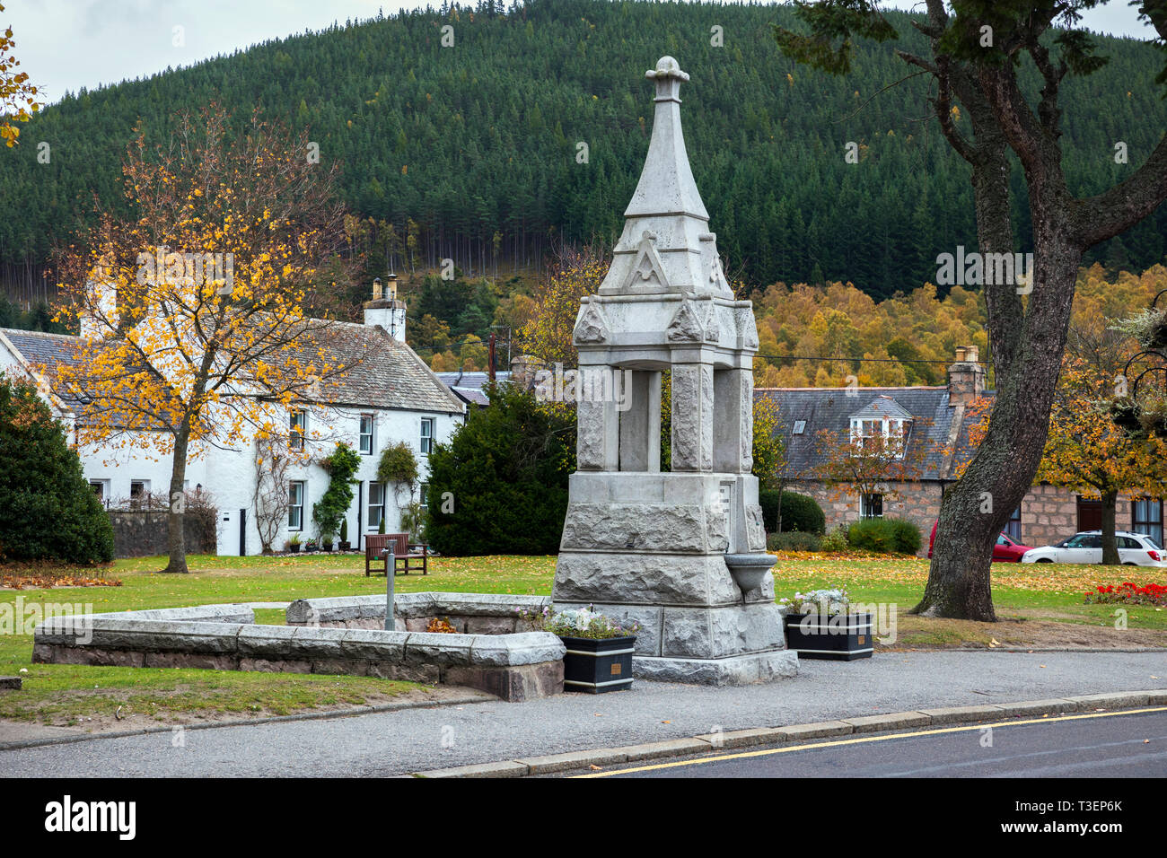 Farquharson Fontaine Memorial ; ; ; UK Ecosse Ballater Banque D'Images