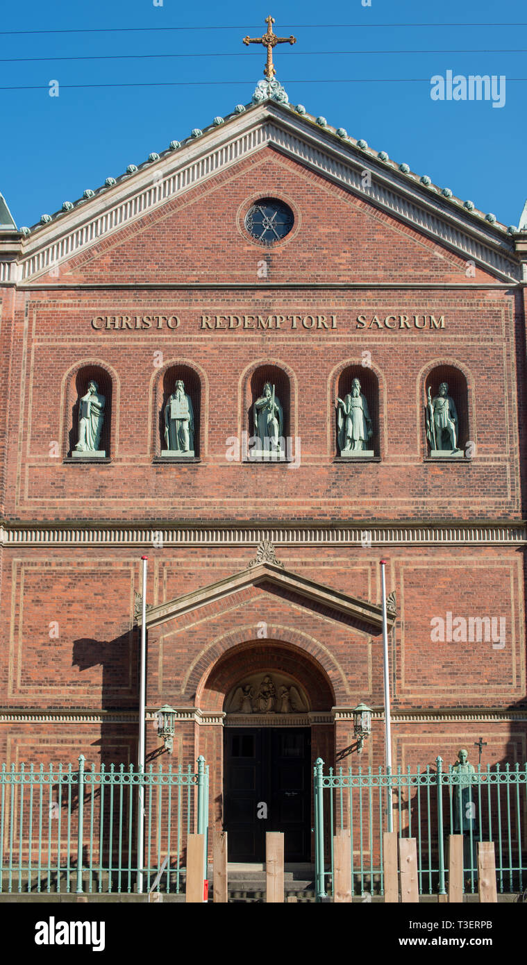 La Cathédrale saint Ansgar, l'église principale du Diocèse catholique romain de Copenhague Banque D'Images