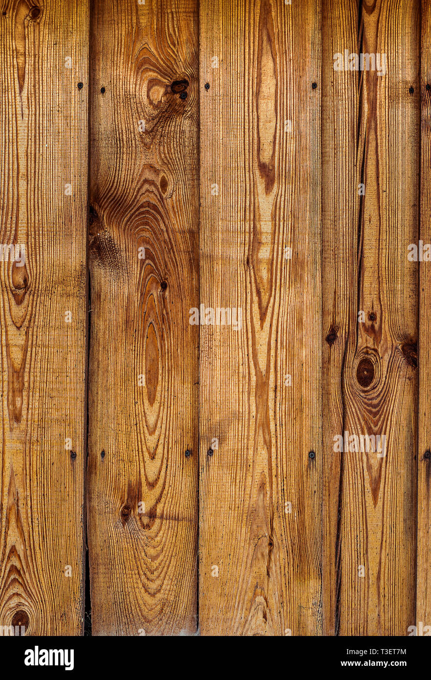 Planche en pin huilé de clôture. Texture vieux bois vertical Photo Stock -  Alamy