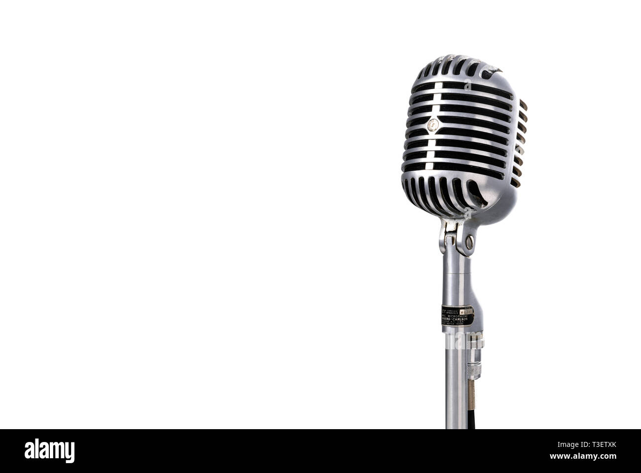 Microphone Shure vintage 55 Banque D'Images