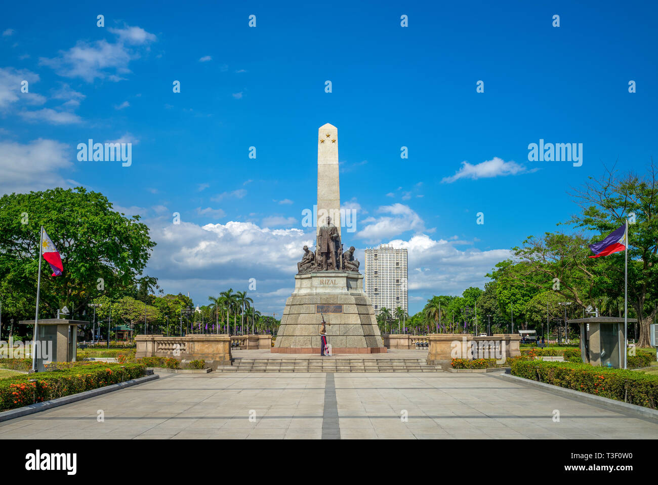 Parc Rizal (Luneta) et Monument Rizal à manille Banque D'Images