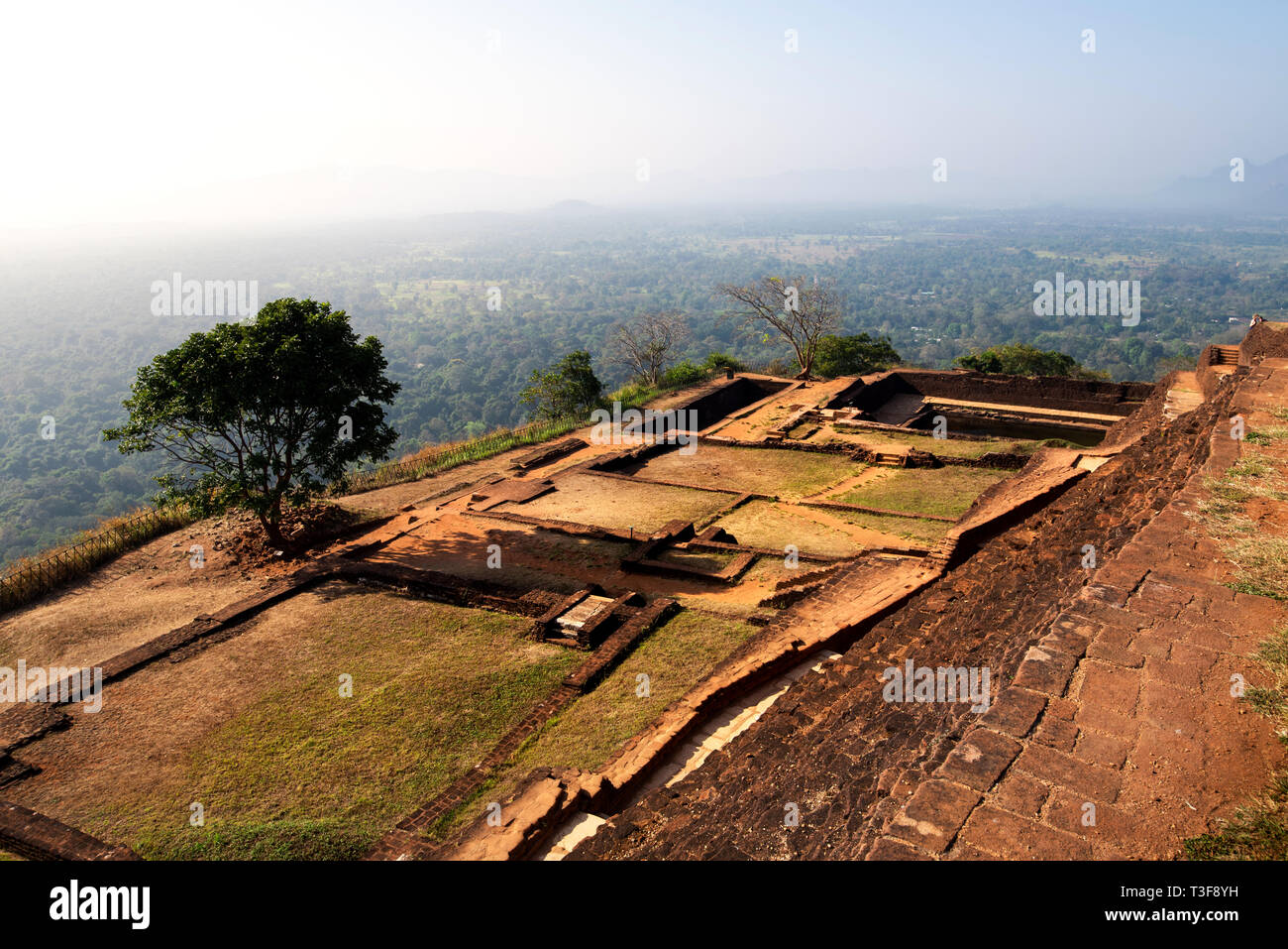 La forteresse du rocher de Sigiriya dans la province centrale du Sri Lanka Banque D'Images