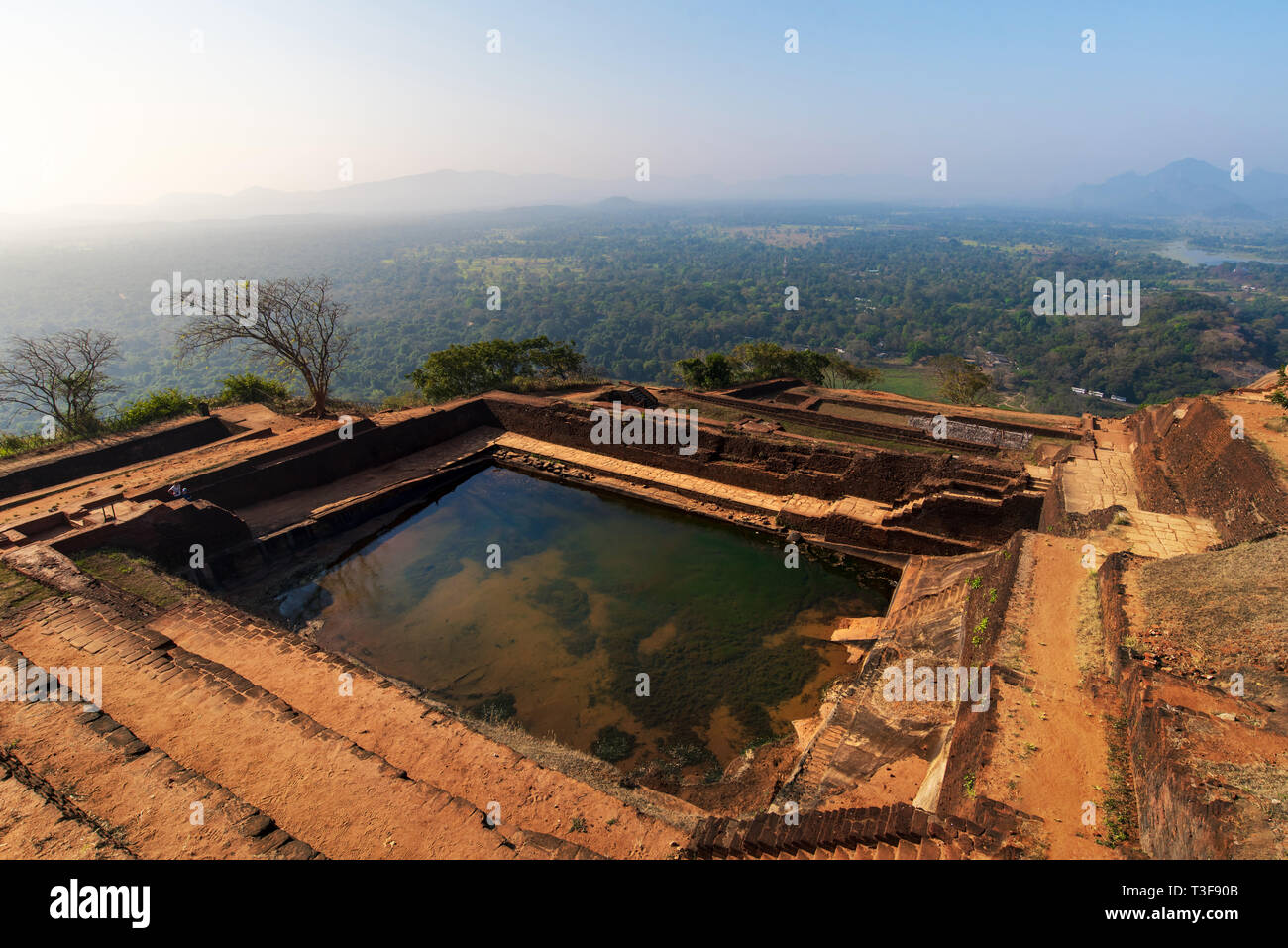 La forteresse du rocher de Sigiriya dans la province centrale du Sri Lanka Banque D'Images