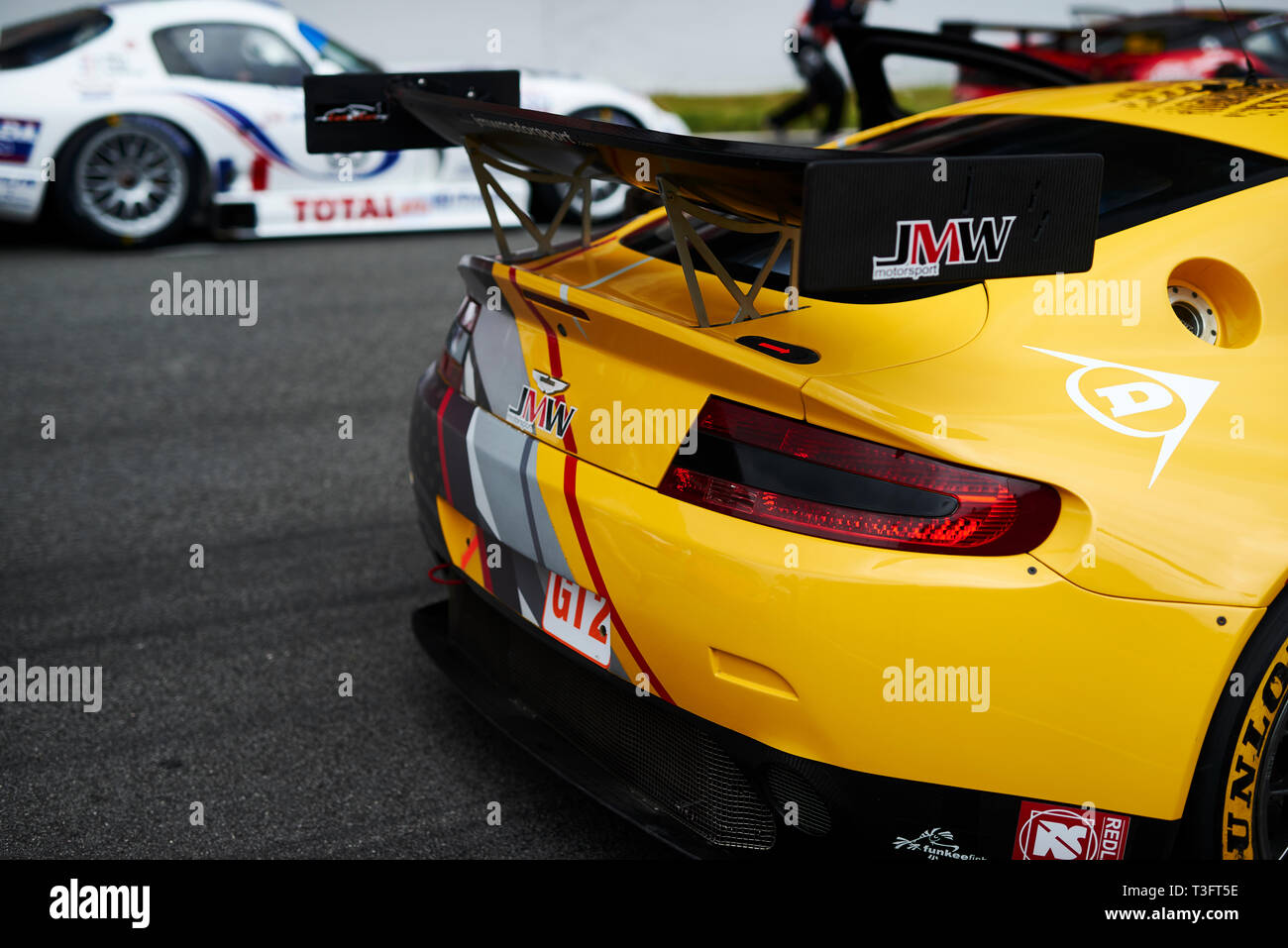 Barcelone, Espagne. 7 avril, 2019. Franz Wunderlich et Peter Praller (DEU) prépare à la ligne de départ pour l'Endurance Racing Legends course par Peter Banque D'Images