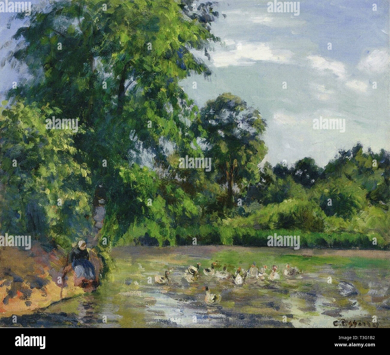 Camille Pissarro、L'ETANG DE MONTFOUCAULT Fichier:Camille Pissarro - L'Etang de Montfoucault