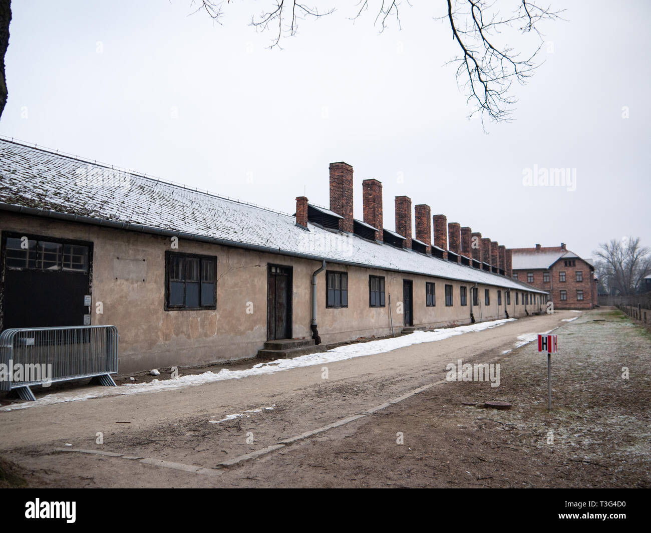 Camp de concentration d'Auschwitz et la mort camp, Pologne Banque D'Images