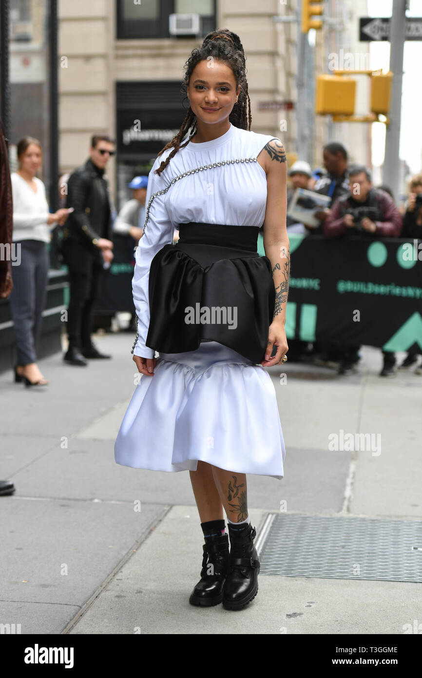 Sasha Lane- Création d'un Speaker Series, New York, USA - 08 Apr 2019 Banque D'Images