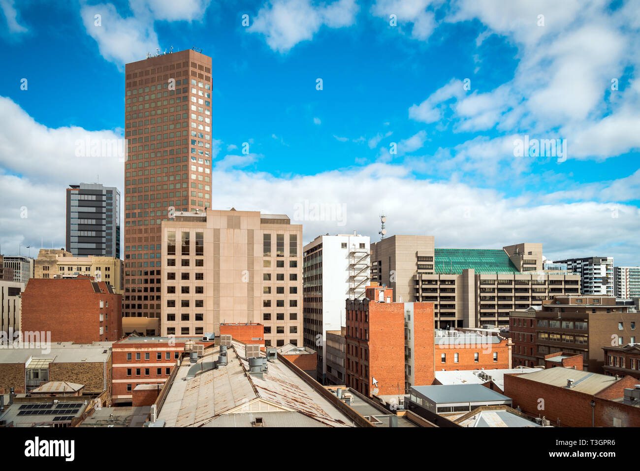 Vue sur les toits de pierre sur une journée, dans le sud de l'Australie Banque D'Images