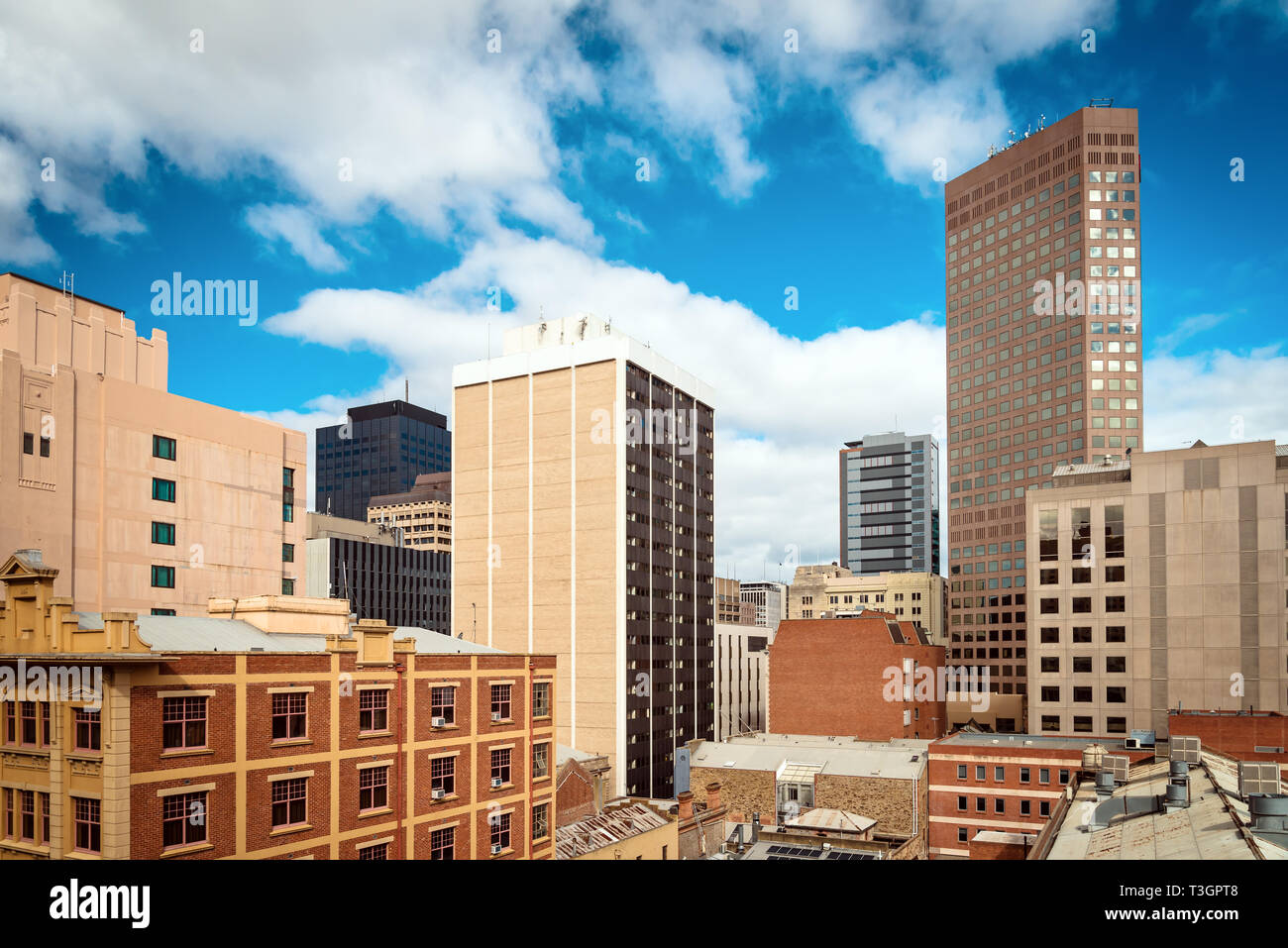 Vue sur les toits de pierre sur une journée, dans le sud de l'Australie Banque D'Images
