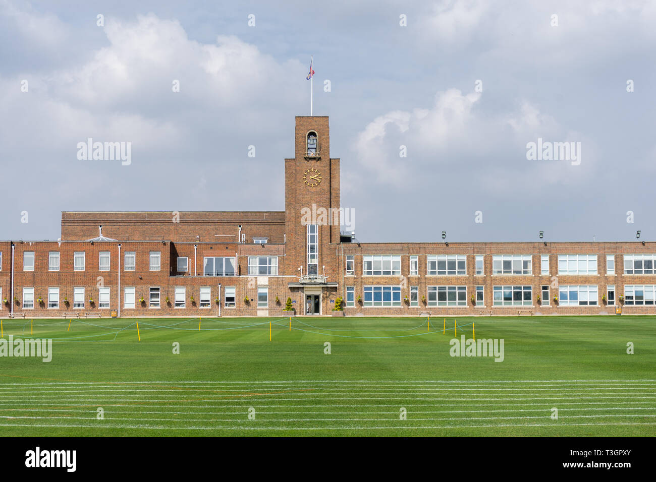 Le bâtiment principal de King Edward VI School - une école indépendante à Shirley, datant du 16ème siècle, Southampton, Hampshire, Angleterre, Royaume-Uni Banque D'Images