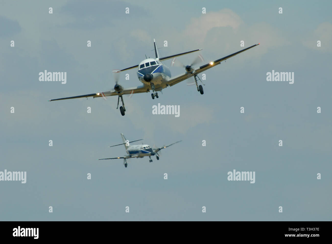 Royal Navy Handley page BAe Jetstream T2 avion utilisé pour la formation de l'équipage arrière. Formation à l'observation et à la navigation Banque D'Images