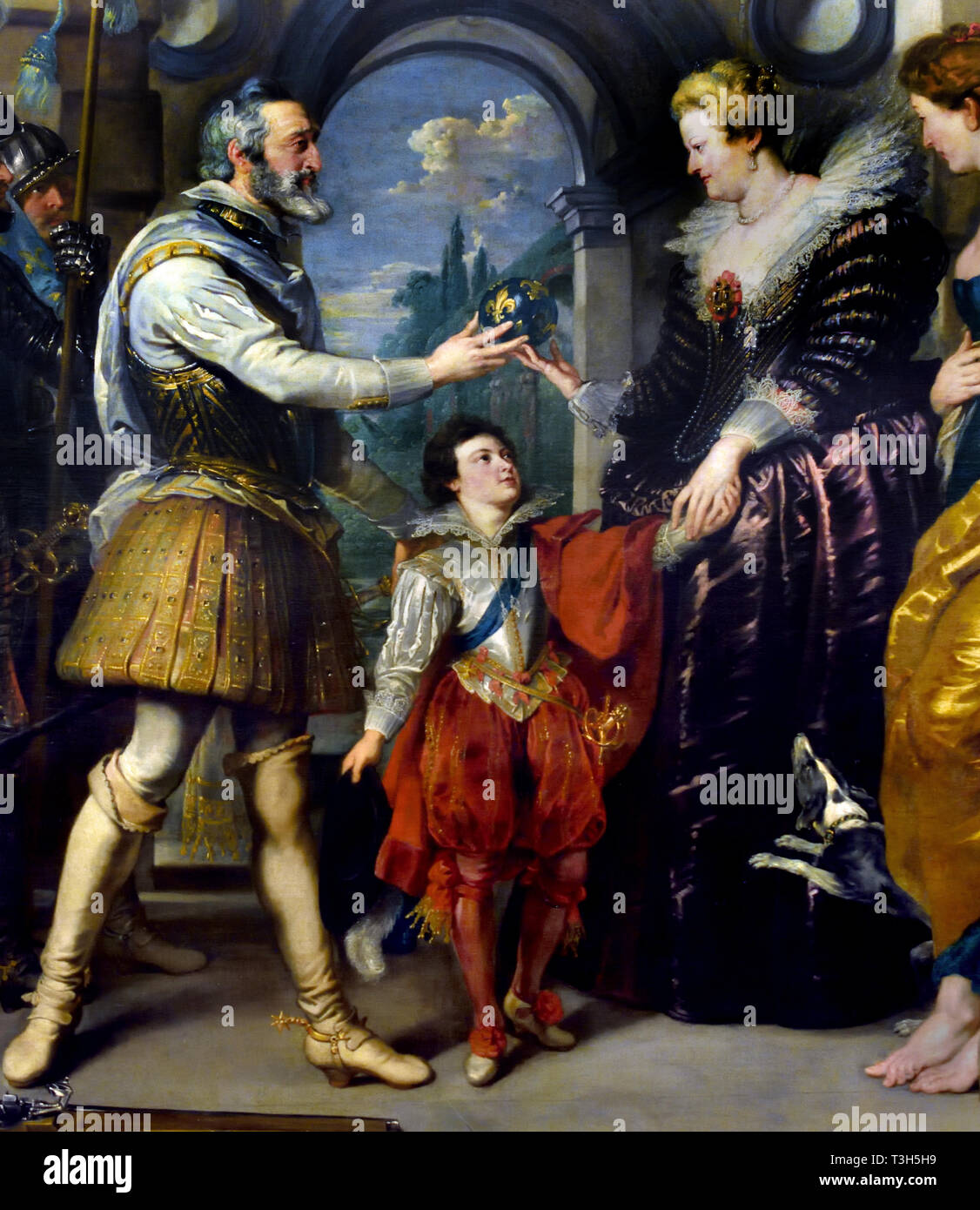 L'envoi de la Régence - La Marie de Médicis 1622-1624 Cycle de Peter Paul Rubens commandé par la reine Marie de Médicis, veuve du Roi Henri IV de France, pour le Palais du Luxembourg à Paris, Banque D'Images