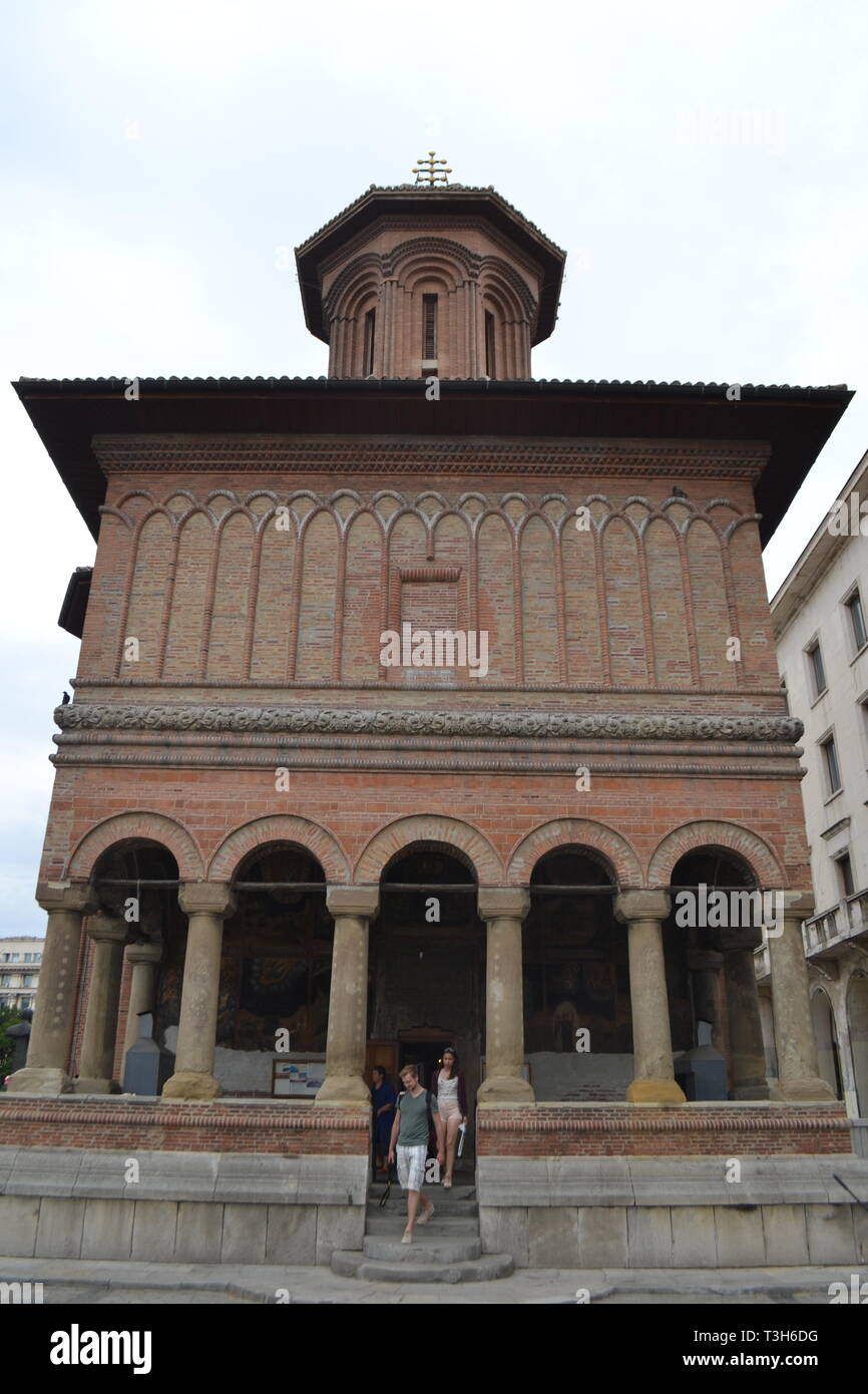 Eglise Cretulescu (Kretzulescu), Bucarest, Roumanie. Une église orthodoxe de l'Est Banque D'Images