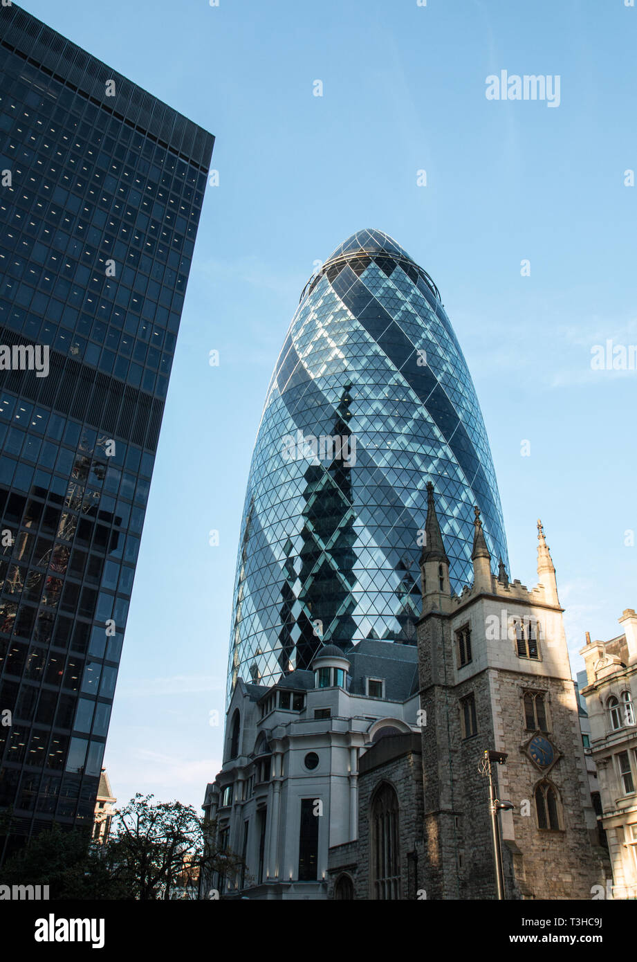 Le Gerkin building à Londres Financial District Banque D'Images