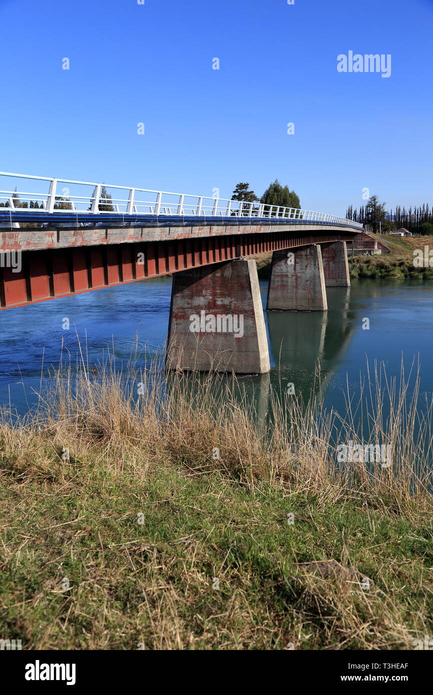 Stirling Bridge, au sud de l'Otago, Nouvelle-Zélande Banque D'Images