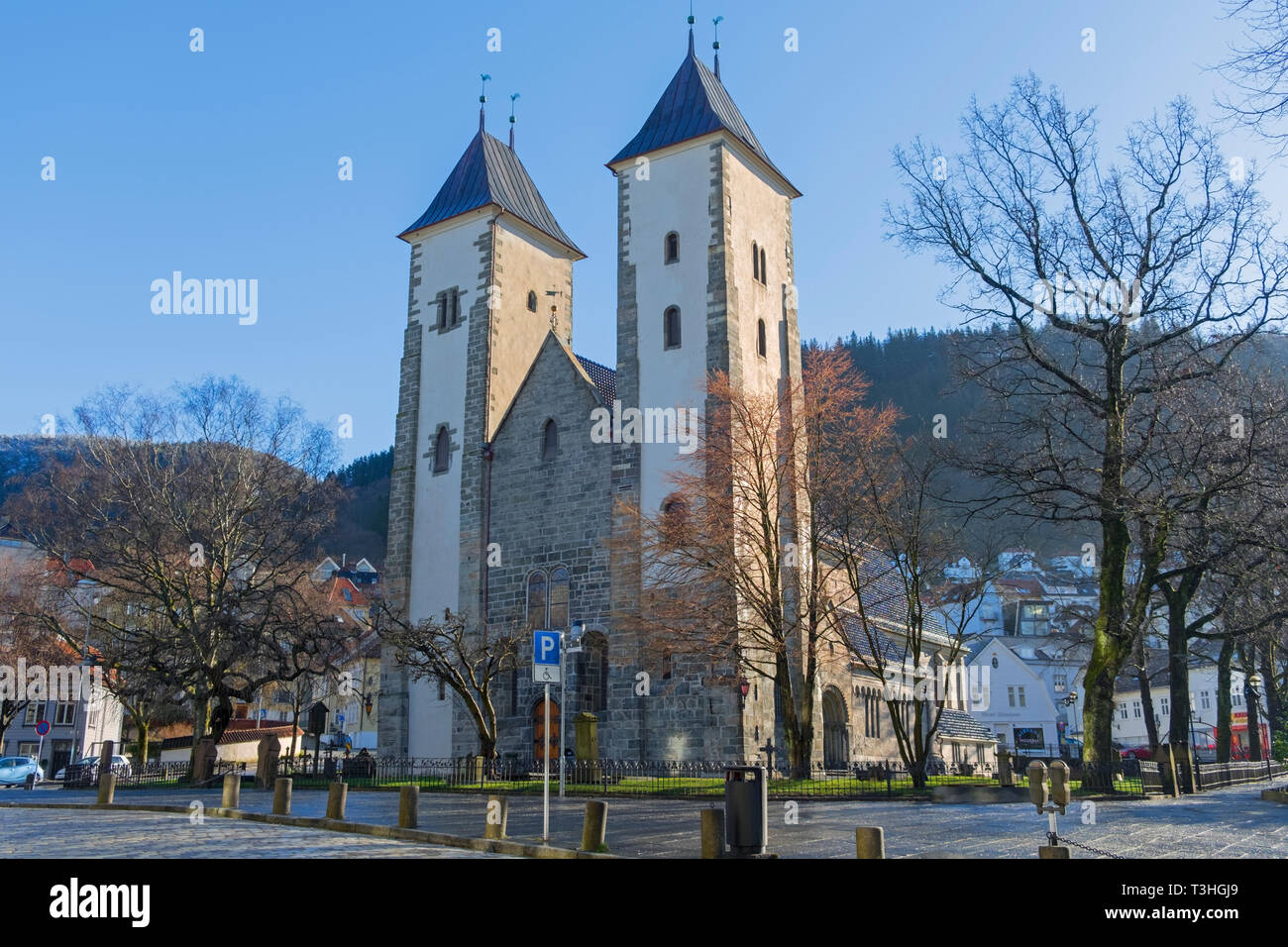 Eglise St Mary Bergen Norvège Banque D'Images