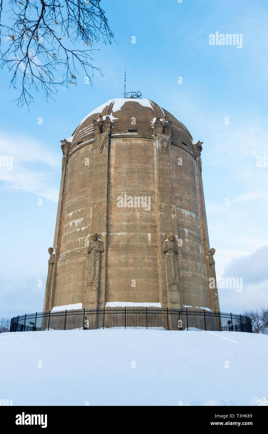 landmark washburn parc château d'eau inscrit sur le registre national des lieux historiques dans le quartier de tangletown de minneapolis minnesota Banque D'Images