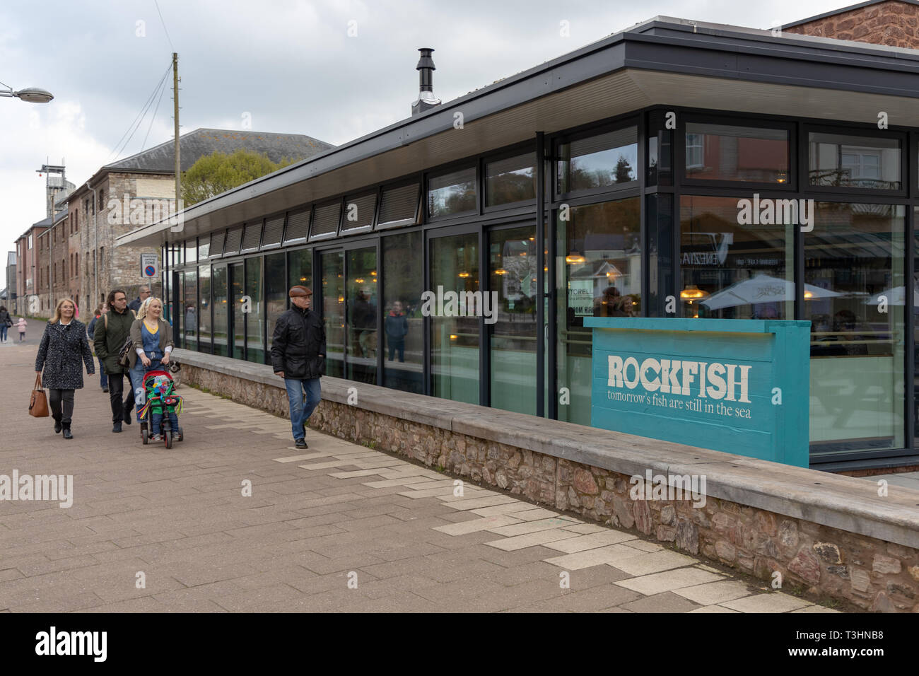 Poissons Sébaste et chip restaurant, Exeter Banque D'Images