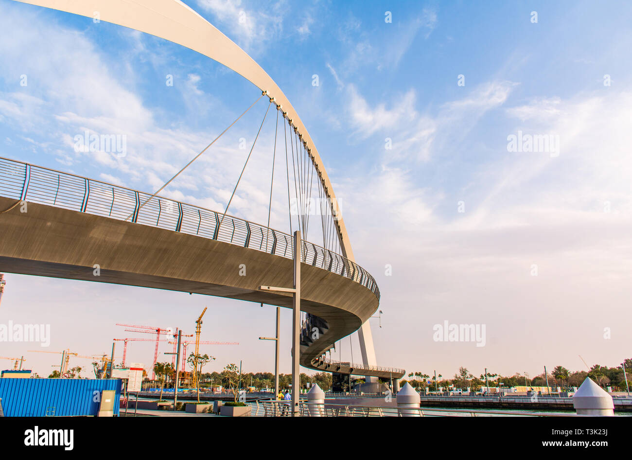 L'eau de Dubaï Tolérance Canal Bridge nouvelle attraction de la ville de Dubaï, l'endroit à visiter dans U.A.E, lieu touristique, destination, de l'architecture moderne Banque D'Images