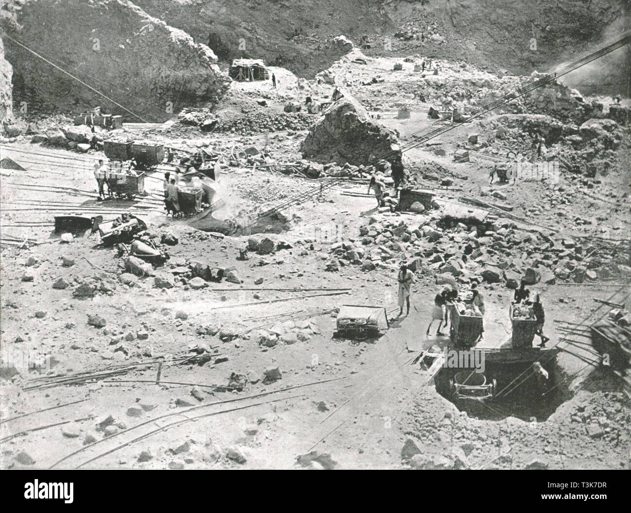 Diamond Mines, Kimberley, Afrique du Sud, 1895. Créateur : Lois William Caney. Banque D'Images