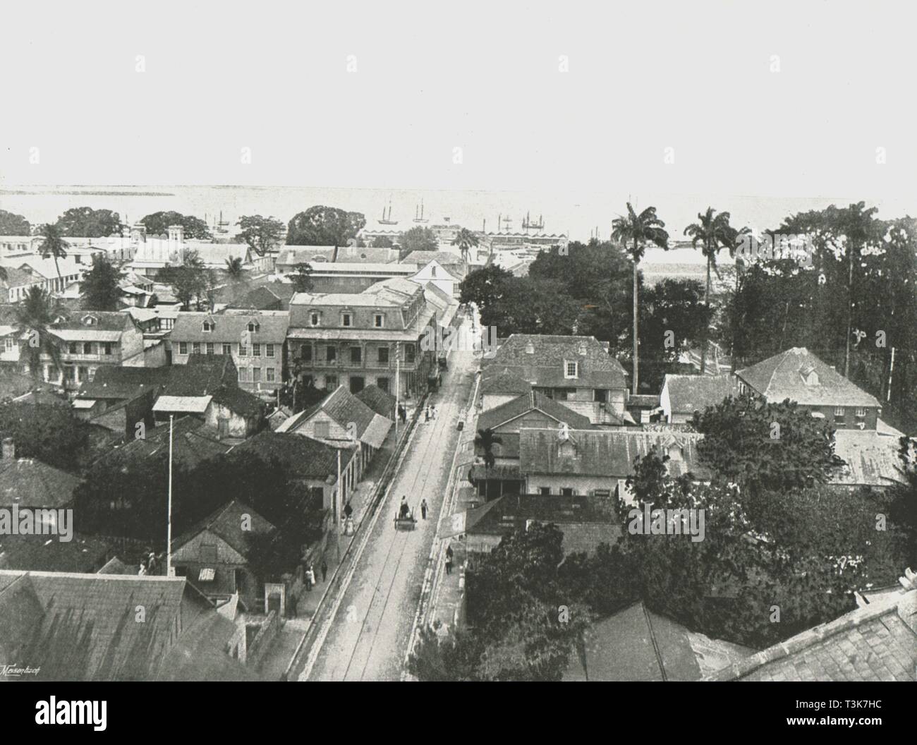 St Vincent Street, Port of Spain, Trinité, 1895. Créateur : Inconnu. Banque D'Images