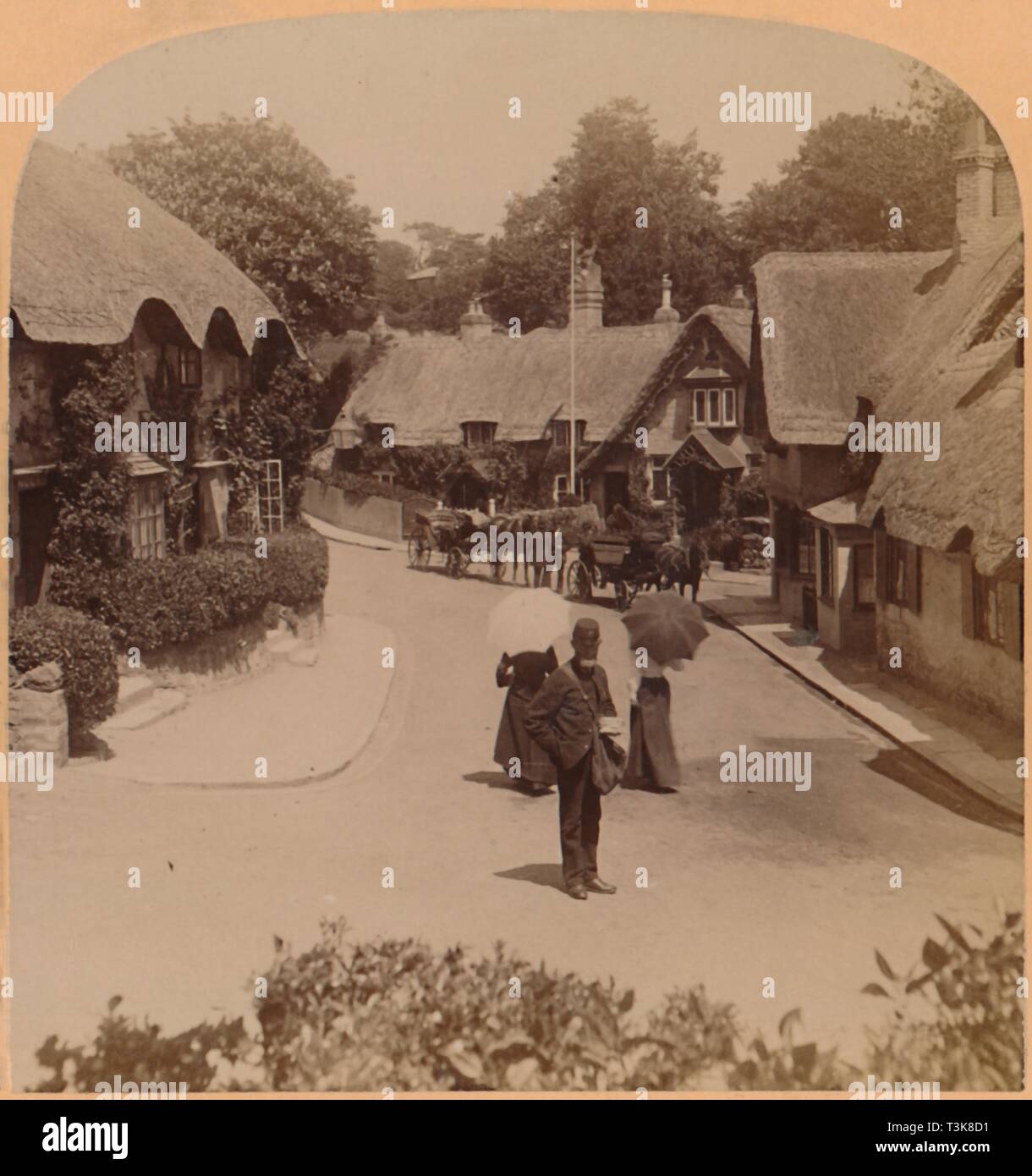 'La pittoresque maison de Shanklin, Isle de Wight, Angleterre', 1900. Organisateur : Underwood & Underwood. Banque D'Images