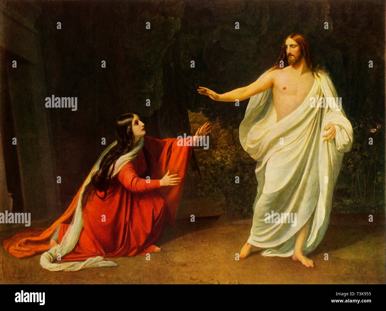 'Le Christ apparaît à Marie de Magdala", 1834, (1965). Organisateur : Aleksandr Ivanov. Banque D'Images