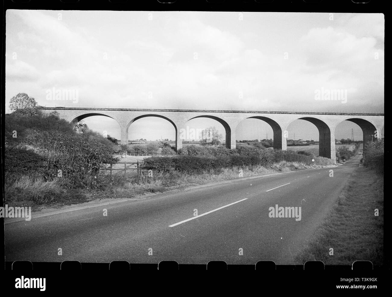 Thorpe Thewles Viaduc Ferroviaire, Grindon, Stockton-on-Tees, c1955-c1979. Organisateur : Ursula Clark. Banque D'Images