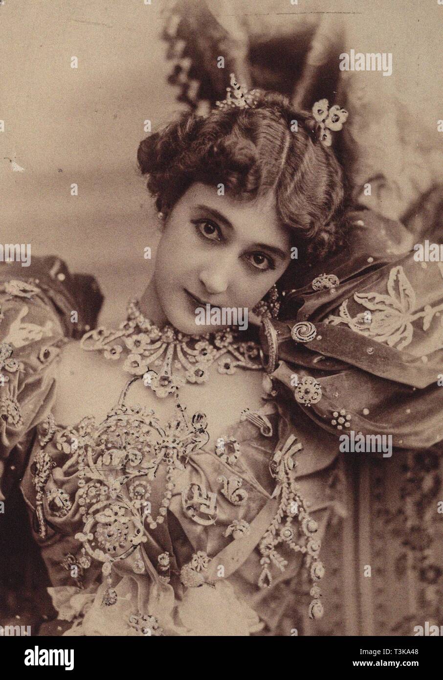 La Belle Otéro, années 1890. Organisateur : Photo studio Reutlinger, Paris . Banque D'Images