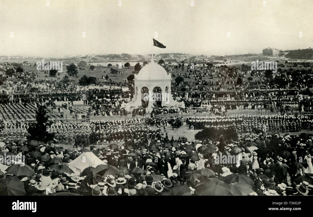 "La proclamation de la Commonwealth d'Australie à Sydney le 1er janvier 1901', c1930. Créateur : Inconnu. Banque D'Images