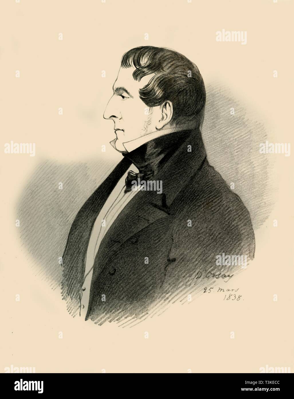 Le vicomte Allen, 1838. Créateur : Richard James Lane. Banque D'Images