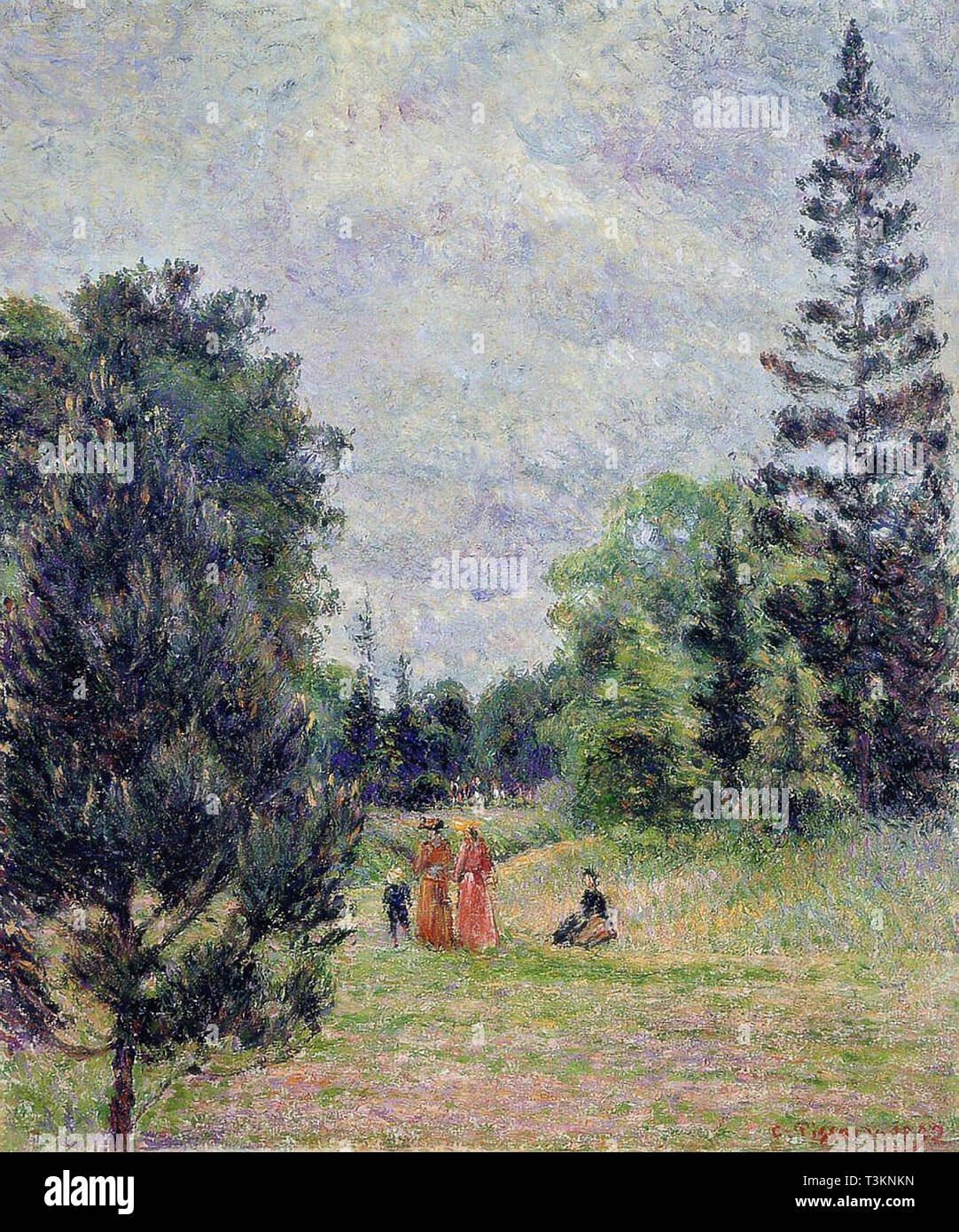 Camille Pissarro、L'ETANG DE MONTFOUCAULT Camille Pissarro、L'ETANG DE MONTFOUCAULT The Pond at