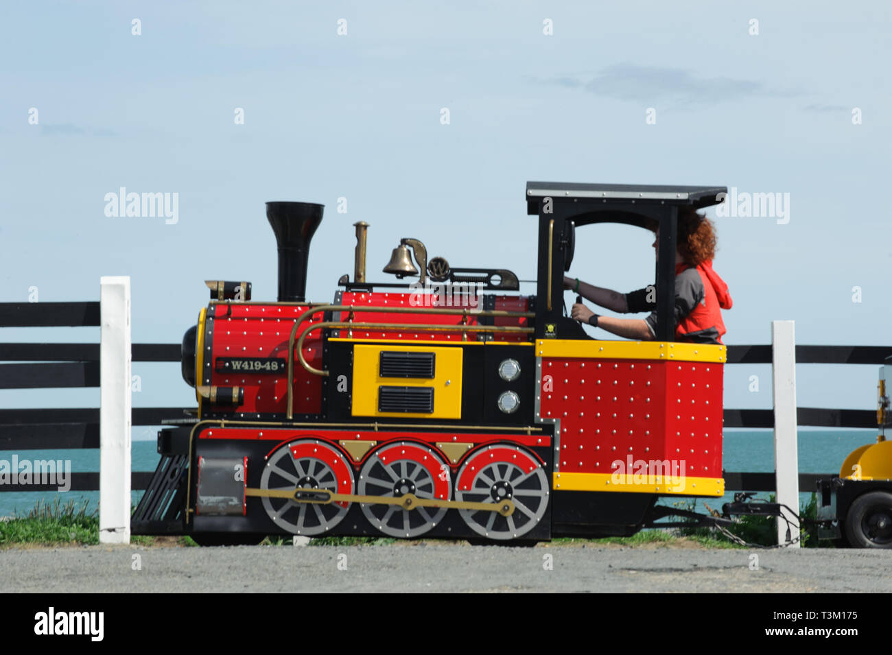 Courtown, Irlande - 23 août 2017. Petit train touristique dans le cadre de l'animation dans le comté de Wexford, Irlande Banque D'Images