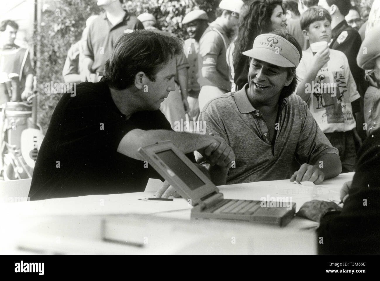 Kevin Kostner et Don Johnson dans le film Tin Cup, 1996 Banque D'Images