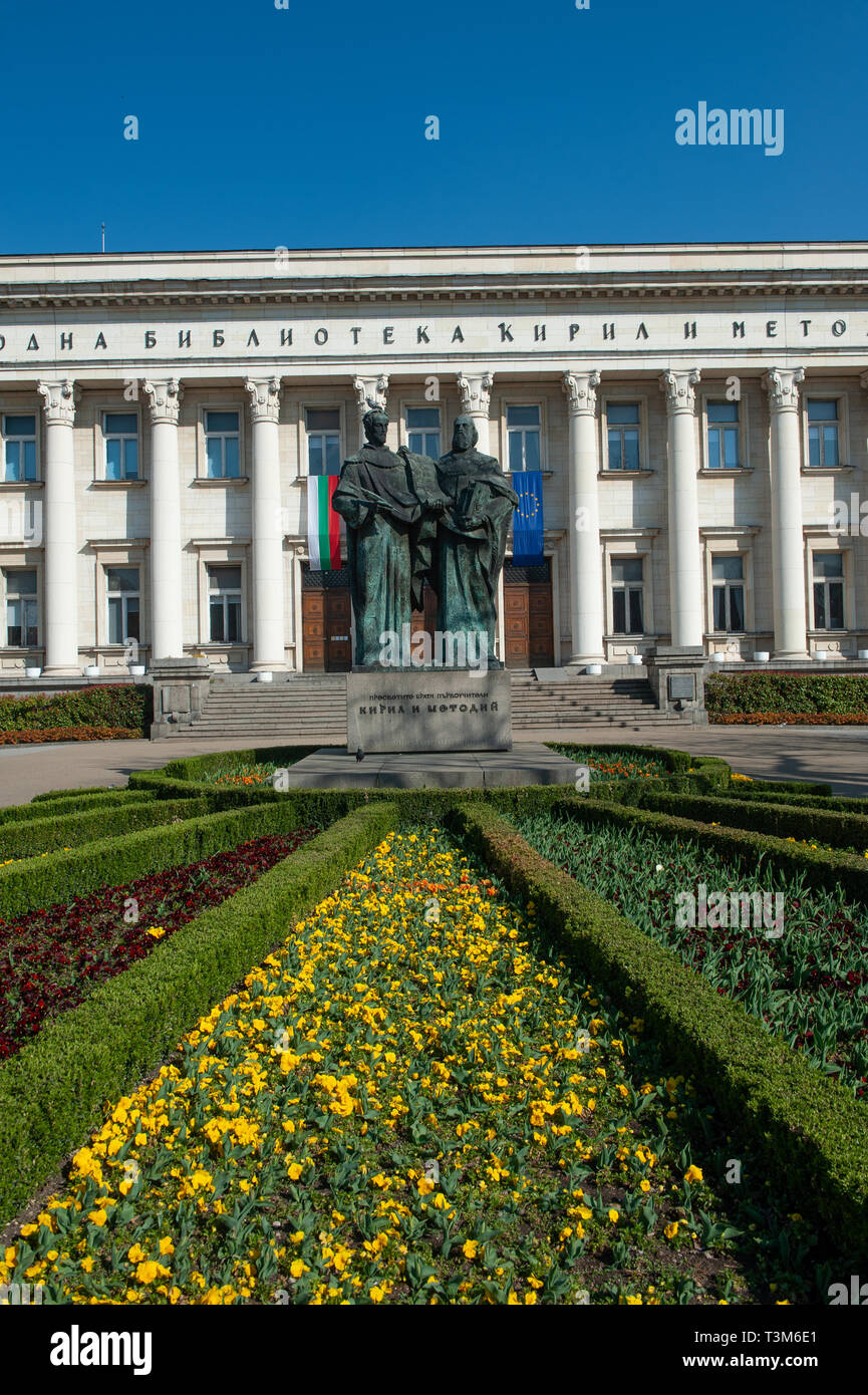 La Bibliothèque Nationale, Sofia, Bulgarie, Europe Banque D'Images