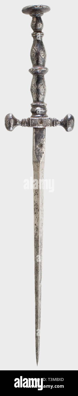 Des armes, poignard, 17e siècle, 17e siècle, Additional-Rights Clearance-Info-Not-Available- Banque D'Images