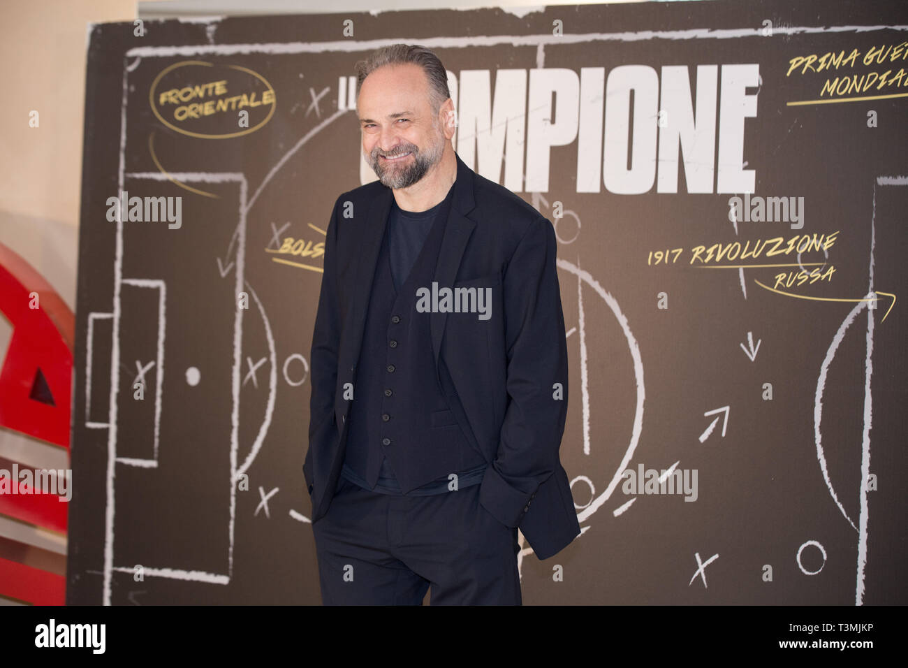 Roma, Italie. 10 avr, 2019. Massimo Popolizio Photocall du film italien 'Il Campione' Credit : Matteo Nardone/Pacific Press/Alamy Live News Banque D'Images