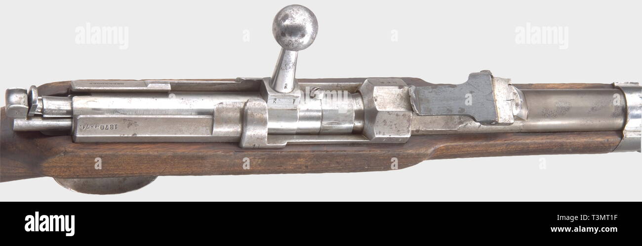 Les armes de service, Wurtemberg, carabine courte aiguille pour les pionniers et l'artillerie, fabrique, 1870 adapté après Beck, fabriqués Royal Rifle Factory Oberndorf am Neckar, calibre 15,43 mm, numéro 566, Additional-Rights Clearance-Info-Not-Available- Banque D'Images