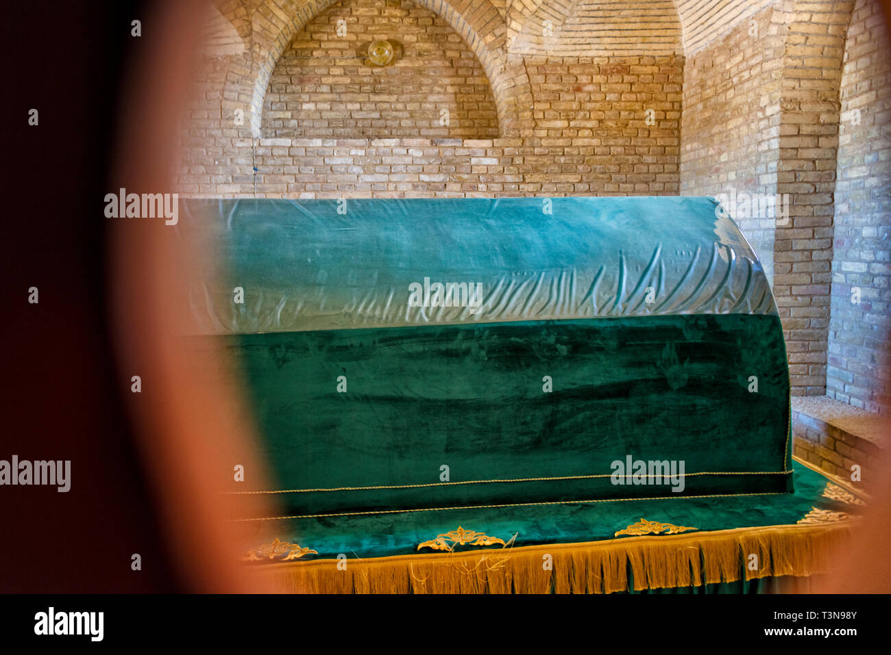 Dans Arystan Coffin Bab Mausolée, près de Kogam, Kazakhstan Banque D'Images