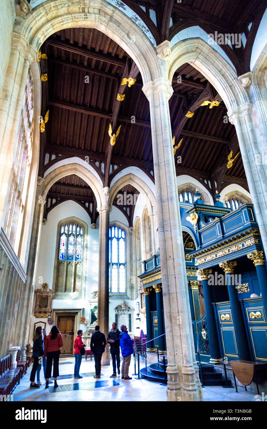 All Souls College Chapel, Université d'Oxford, Oxford, Royaume-Uni Banque D'Images