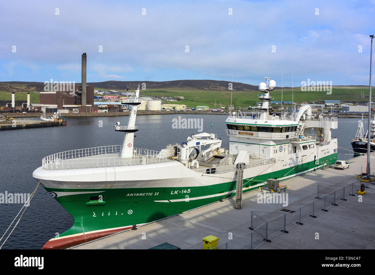 Antartica II bateau de pêche dans le port de Lerwick Lerwick, Shetland,, des îles du Nord, Ecosse, Royaume-Uni Banque D'Images
