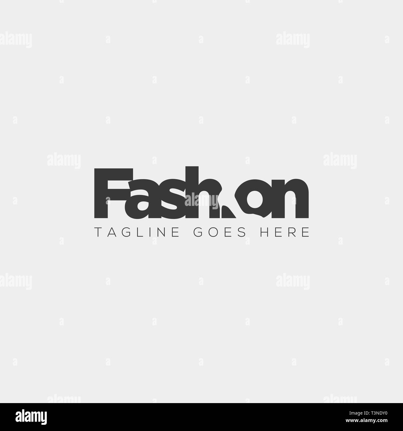 Chaussures de mode avec de simples négatifs type télévision logo vector illustration élément icône Illustration de Vecteur