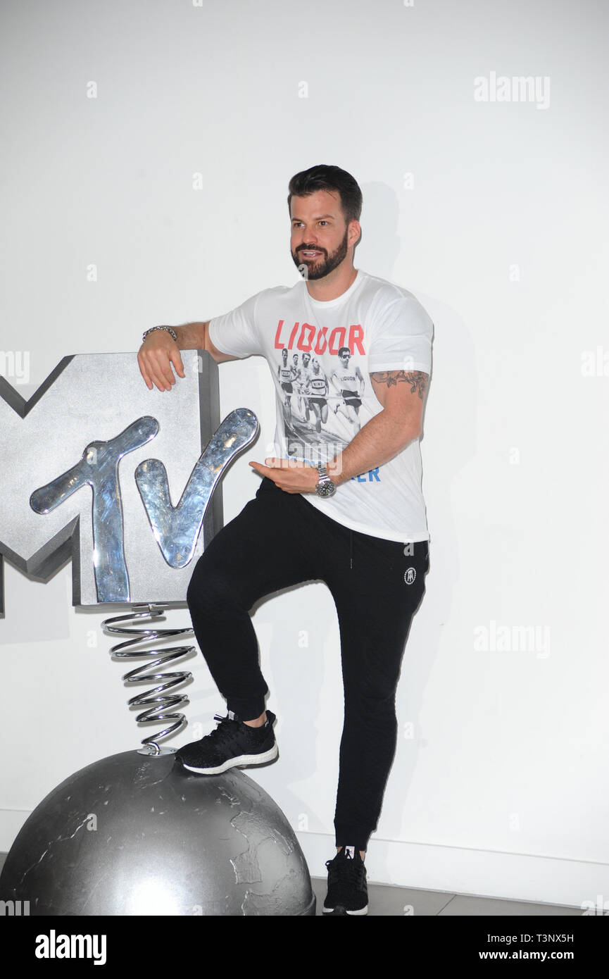 Johnny les bananes vu pendant le Cast de la nouvelle série de MTV, le défi : La Guerre des mondes lancement presse au MTV de l'AC, de Camden à Londres. Banque D'Images