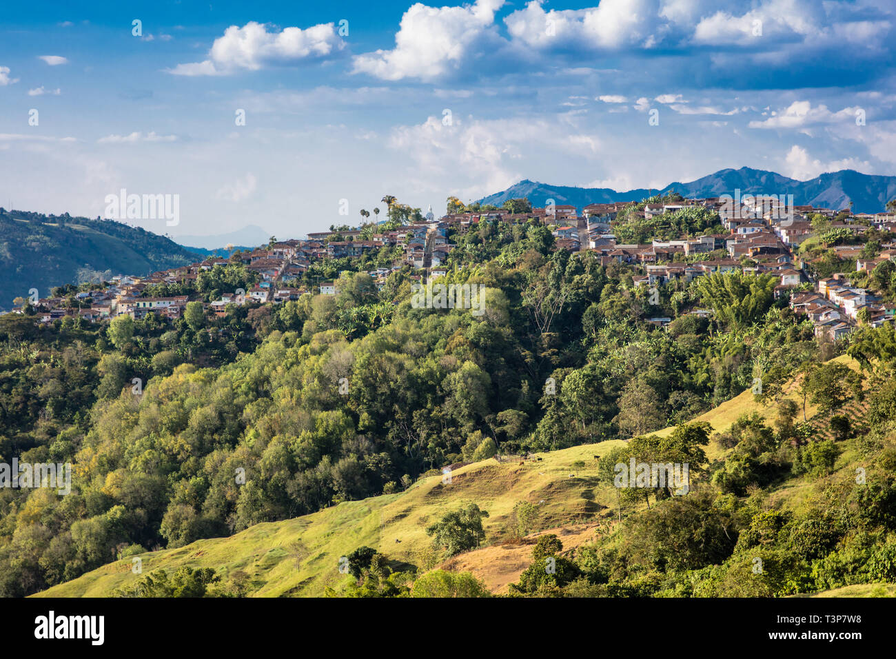 Salamine Cityscape Skyline Caldas en Colombie Amérique du Sud Banque D'Images